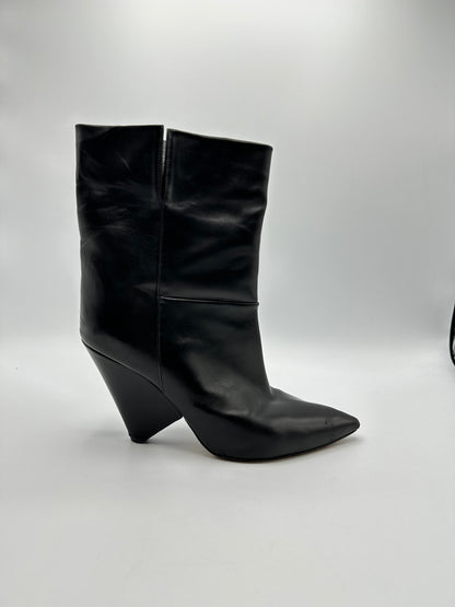 Bottines noires cuir Isabel Marant - 37