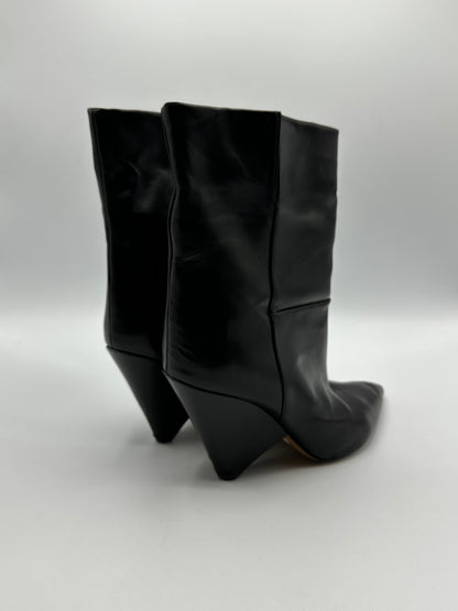 Bottines noires cuir Isabel Marant - 37