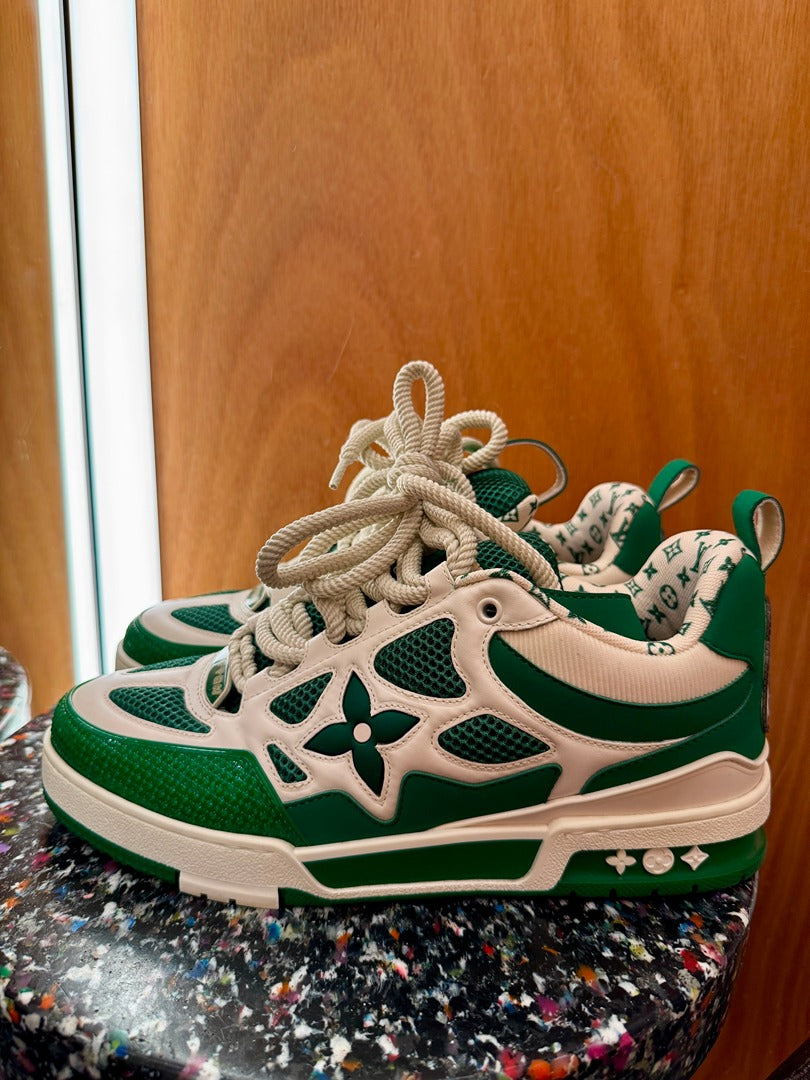 Baskets Louis Vuitton - vert - Très bon état