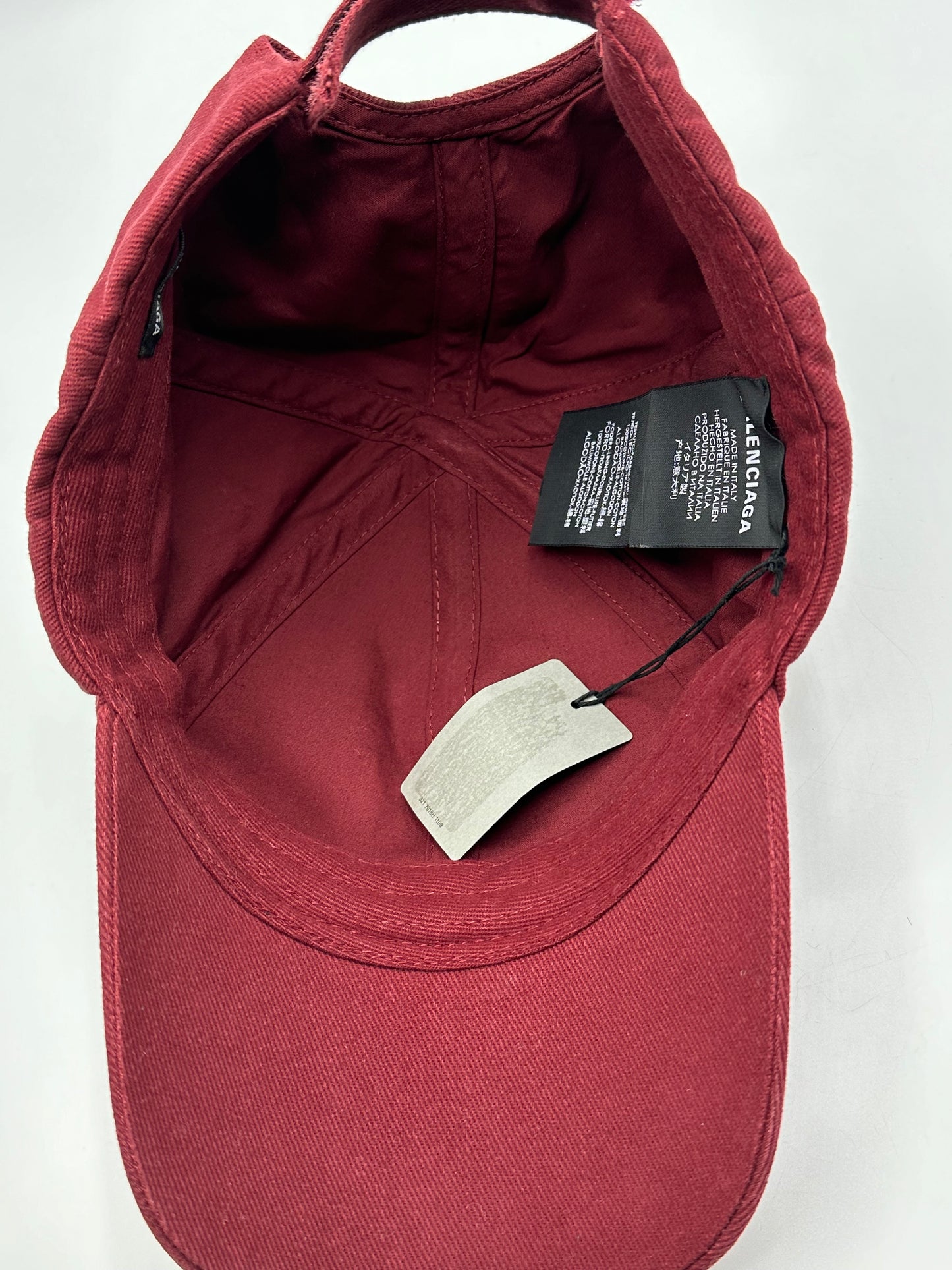 Casquette bordeaux Balenciaga - L