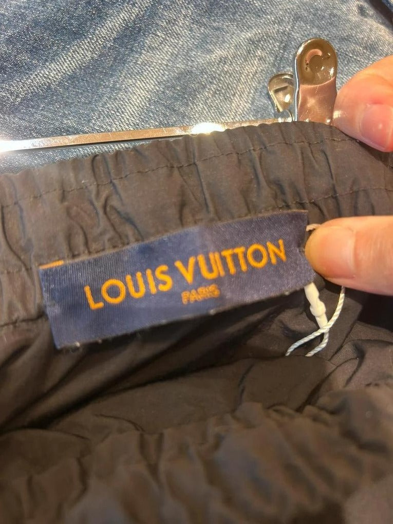 Pantalon Louis Vuitton noir technique taille 40 jogging luxe élastique sport chic