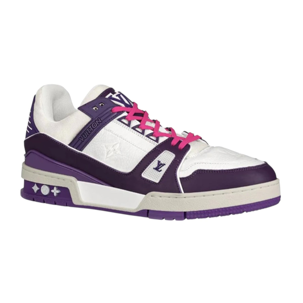 Louis Vuitton Lv Trainer sneakers blanc violet taille 42