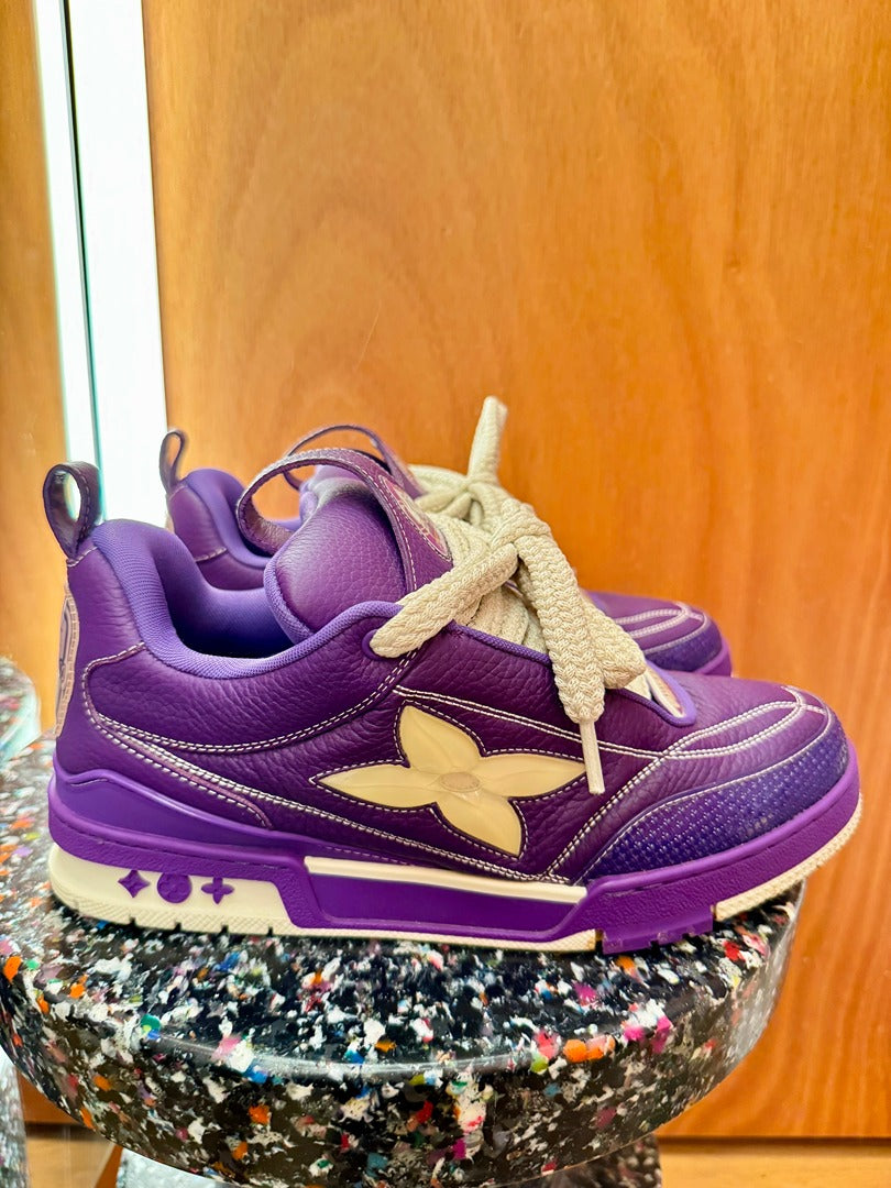 Baskets Louis Vuitton - violet - Très bon état