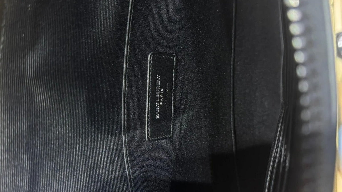 Pochette en cuir Saint Laurent