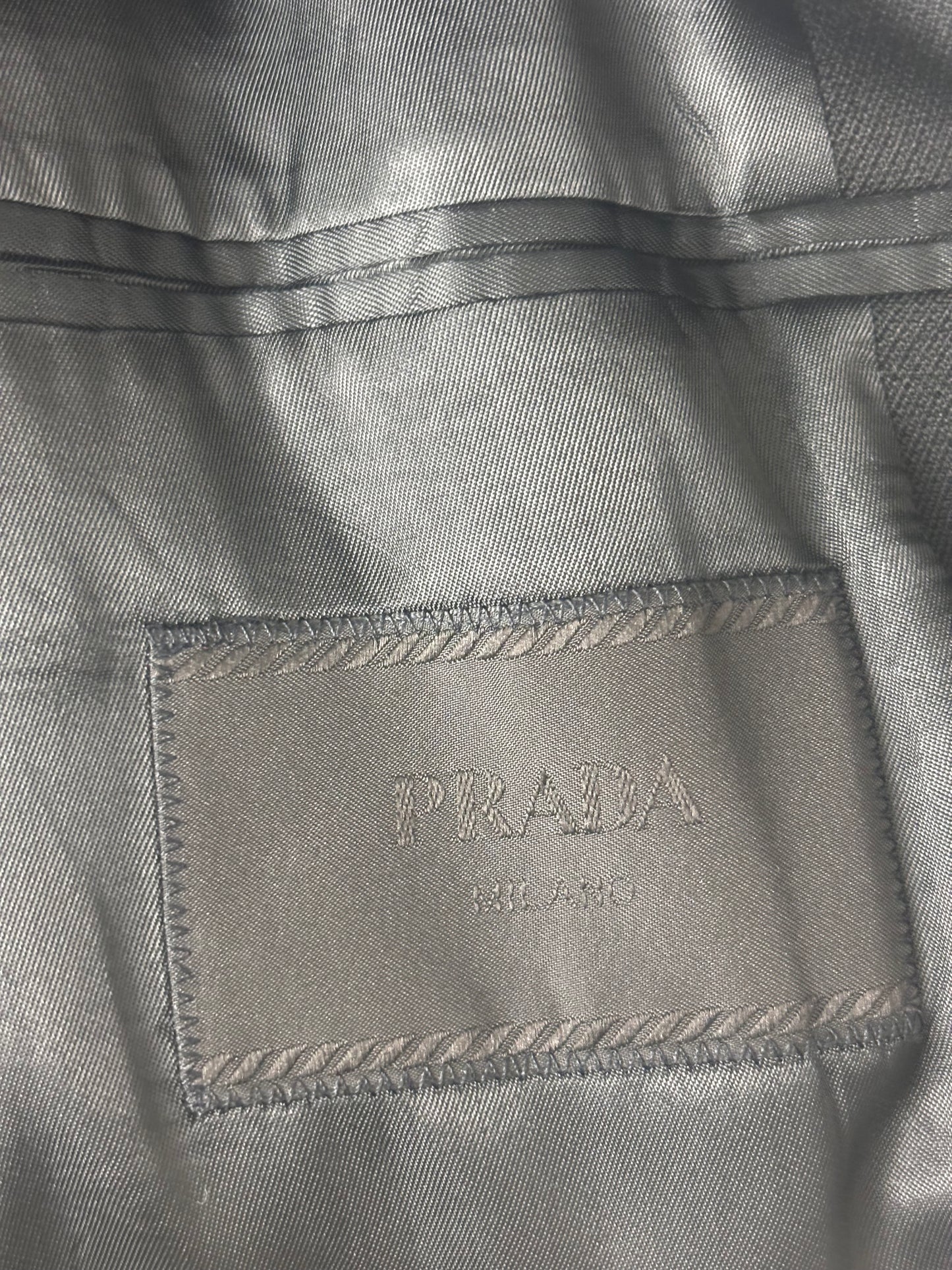 Manteau long laine noir Prada - XL