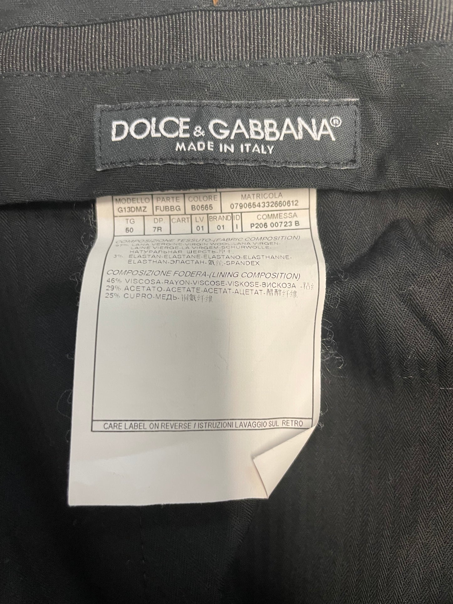 Pantalon de costume Dolce & Gabbana Martini - XL