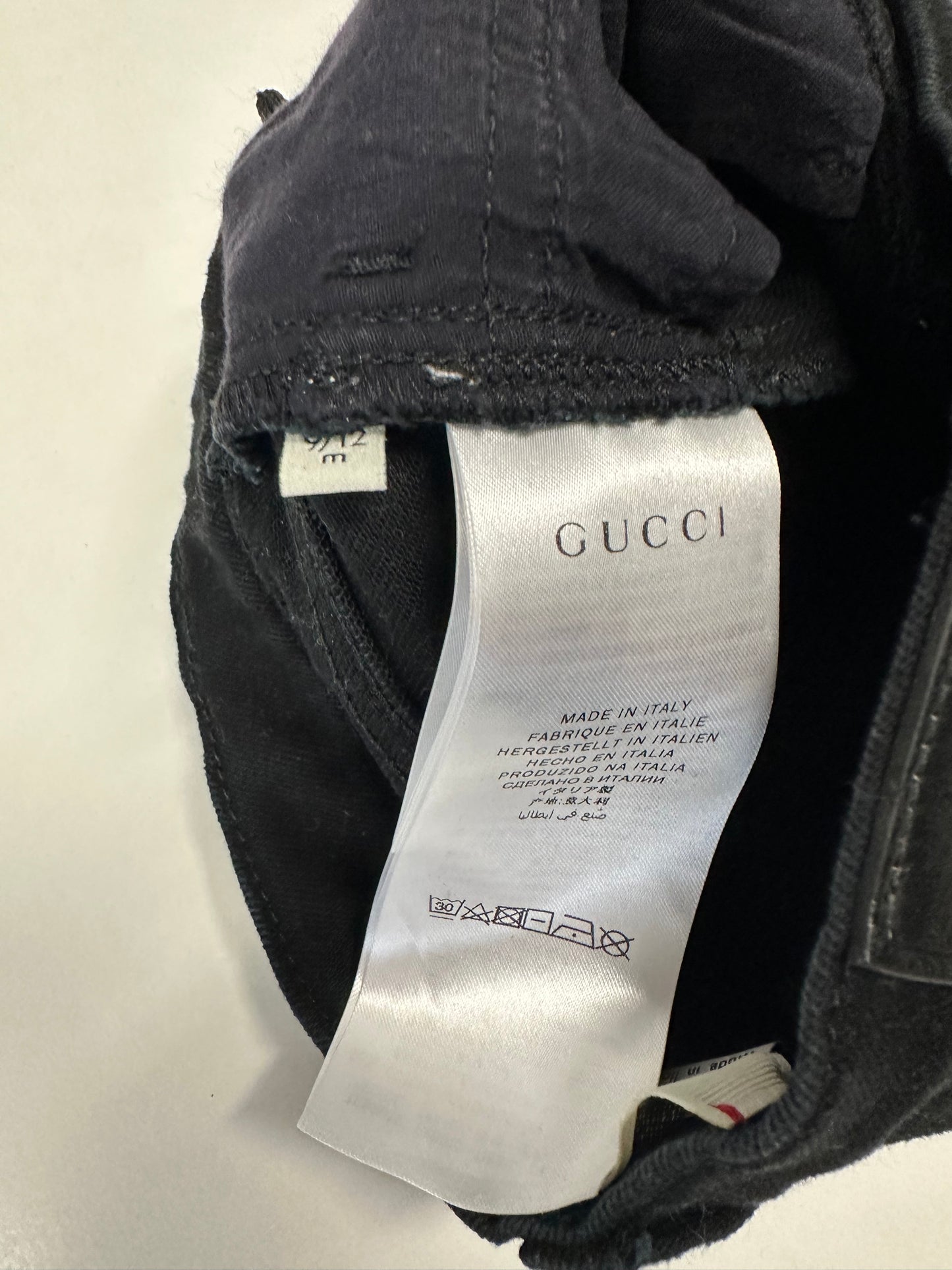 Pantalon noir Gucci patch - 9/12M