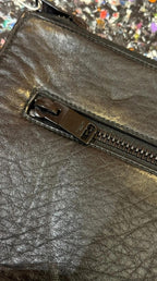 Pochette en cuir Saint Laurent