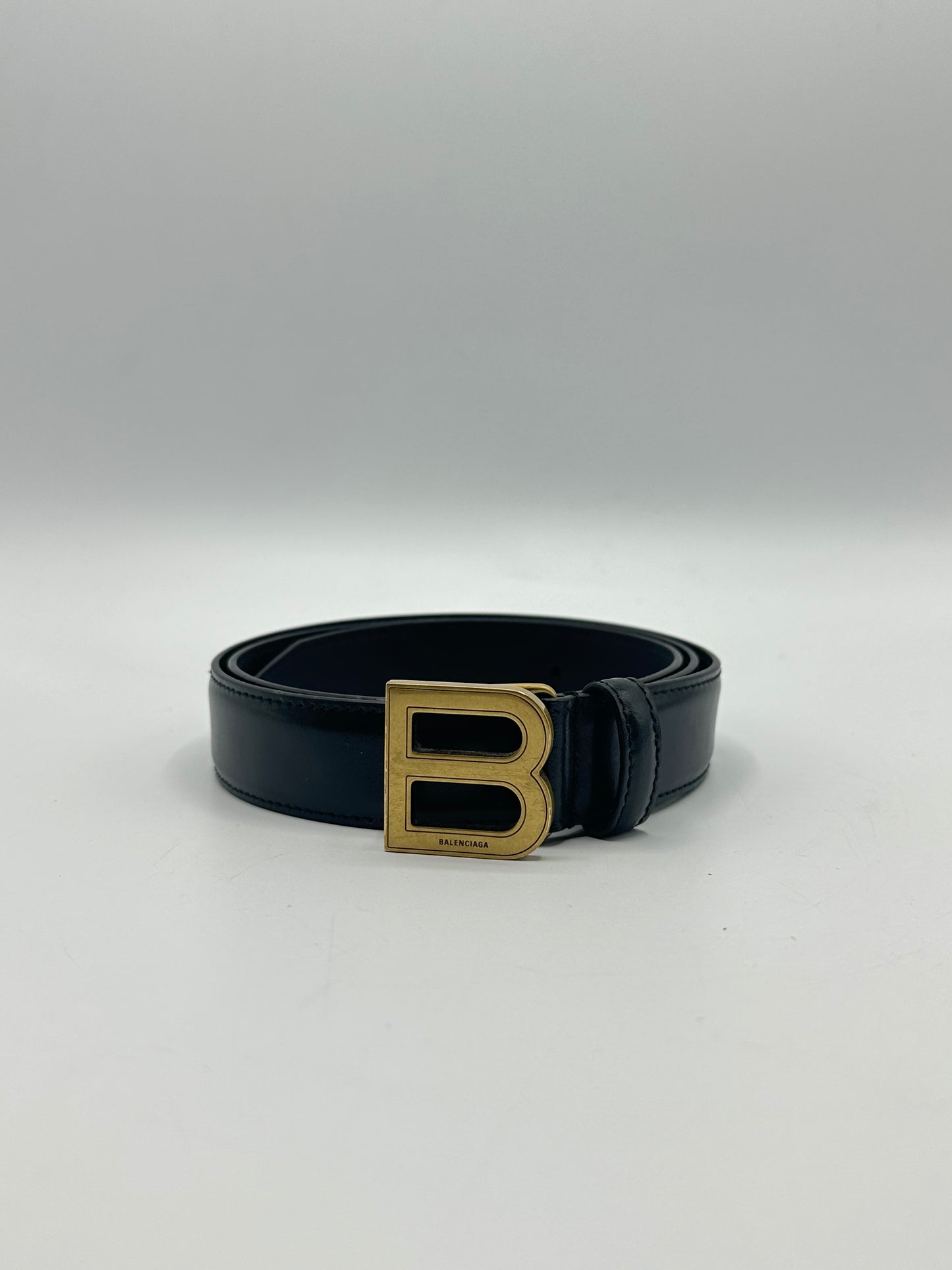 Ceinture en cuir noire Balenciaga - 90 cm