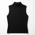 pull col roulé Celine - noir