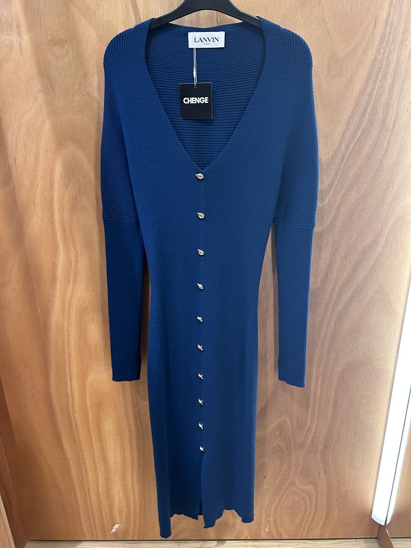 Robe midi Lanvin - bleu - Neuf avec étiquette