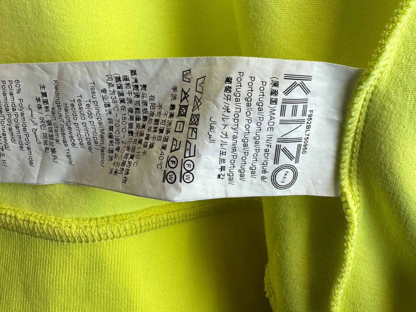 Veste zippée jaune Kenzo - M