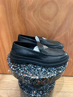 Mocassins Dior cuir noir logo Cd taille 43