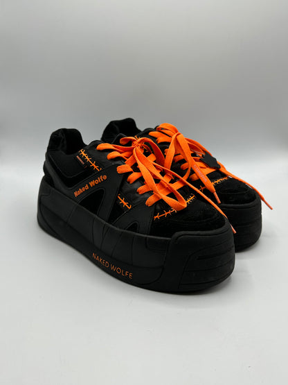 Sneakers noir orange Naked Wolde - 38