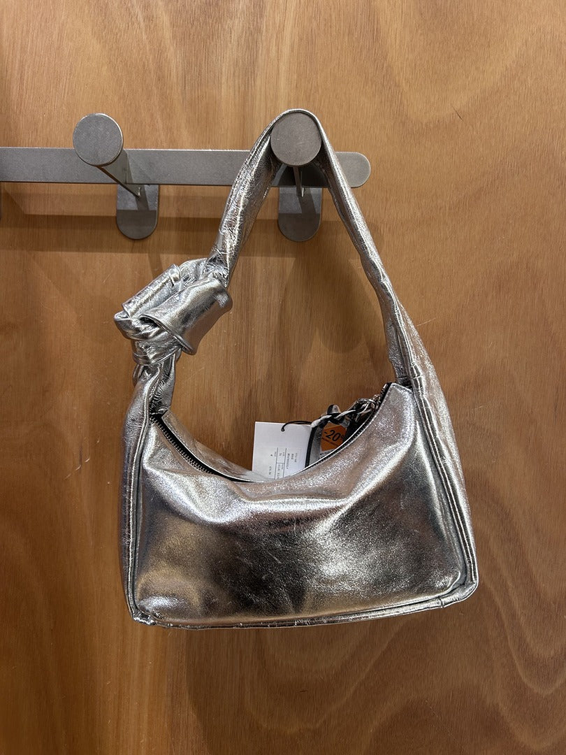Sac épaule Iro Paris - argent - Neuf avec étiquette