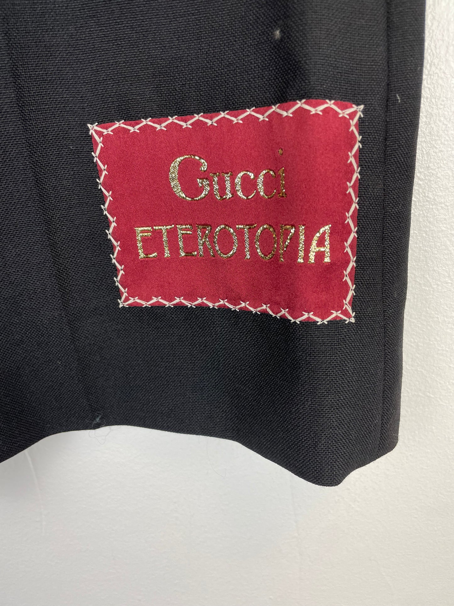 Pantalon noir évasé Gucci Eterotopia - S