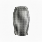 Jupe Balenciaga carreaux noir et blanc