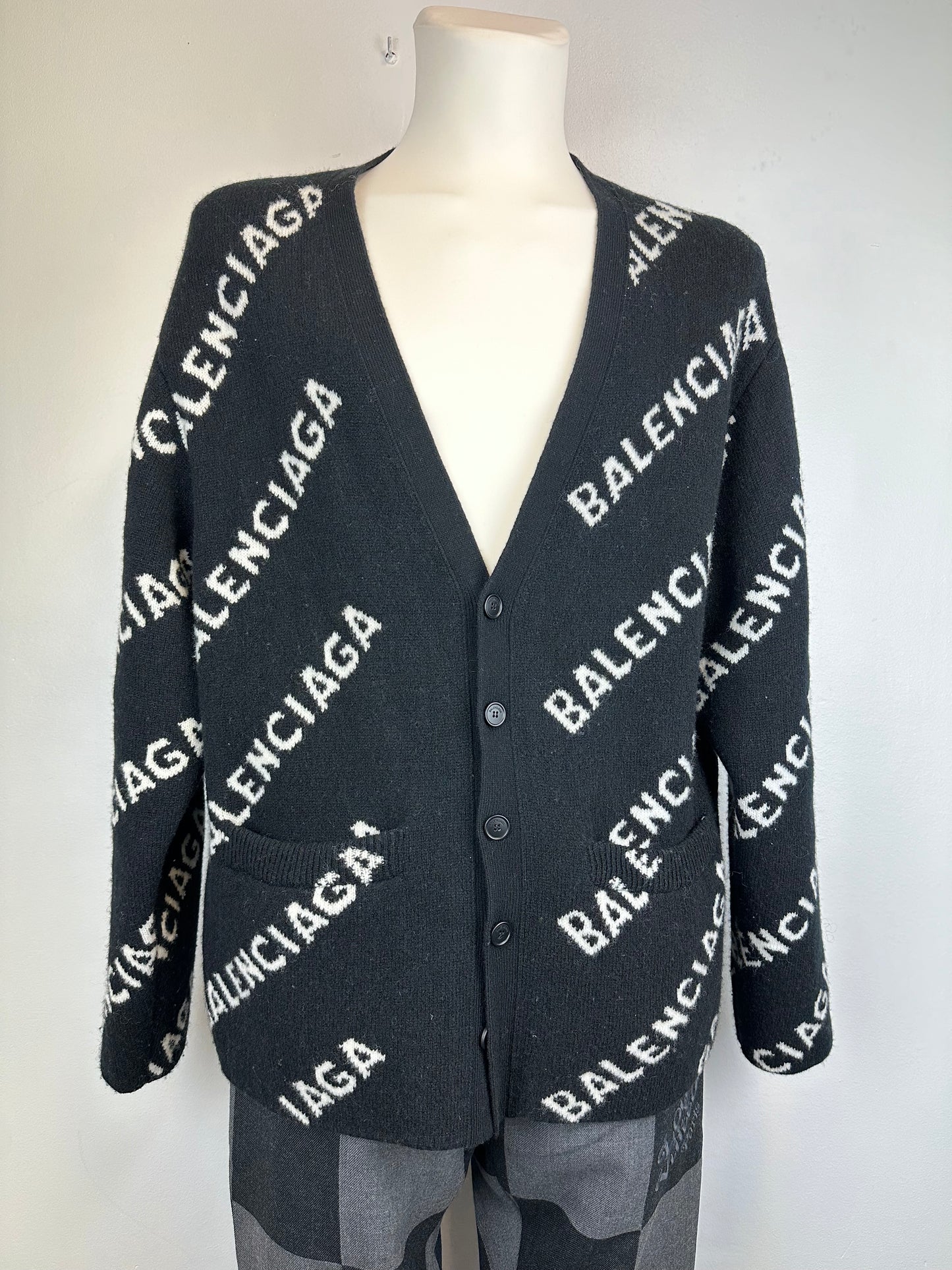 Cardigan oversize noir Balenciaga - S