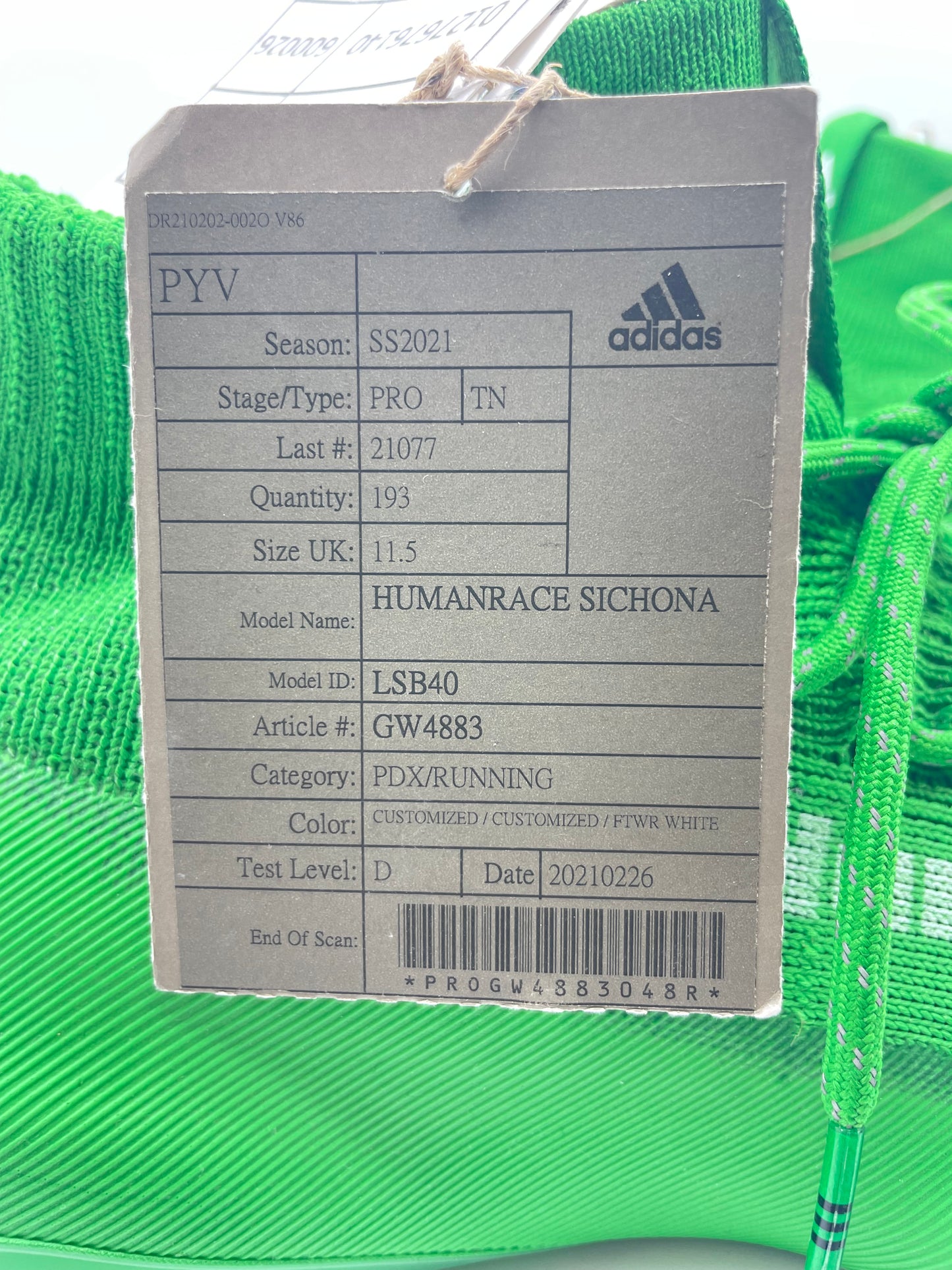 Sneakers Adidas Humanrace vert - 46.5