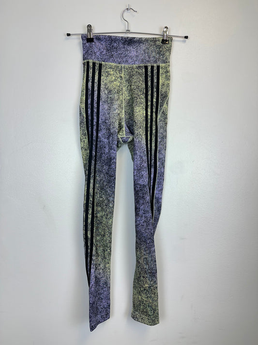 Legging violet jaune Adidas - XS