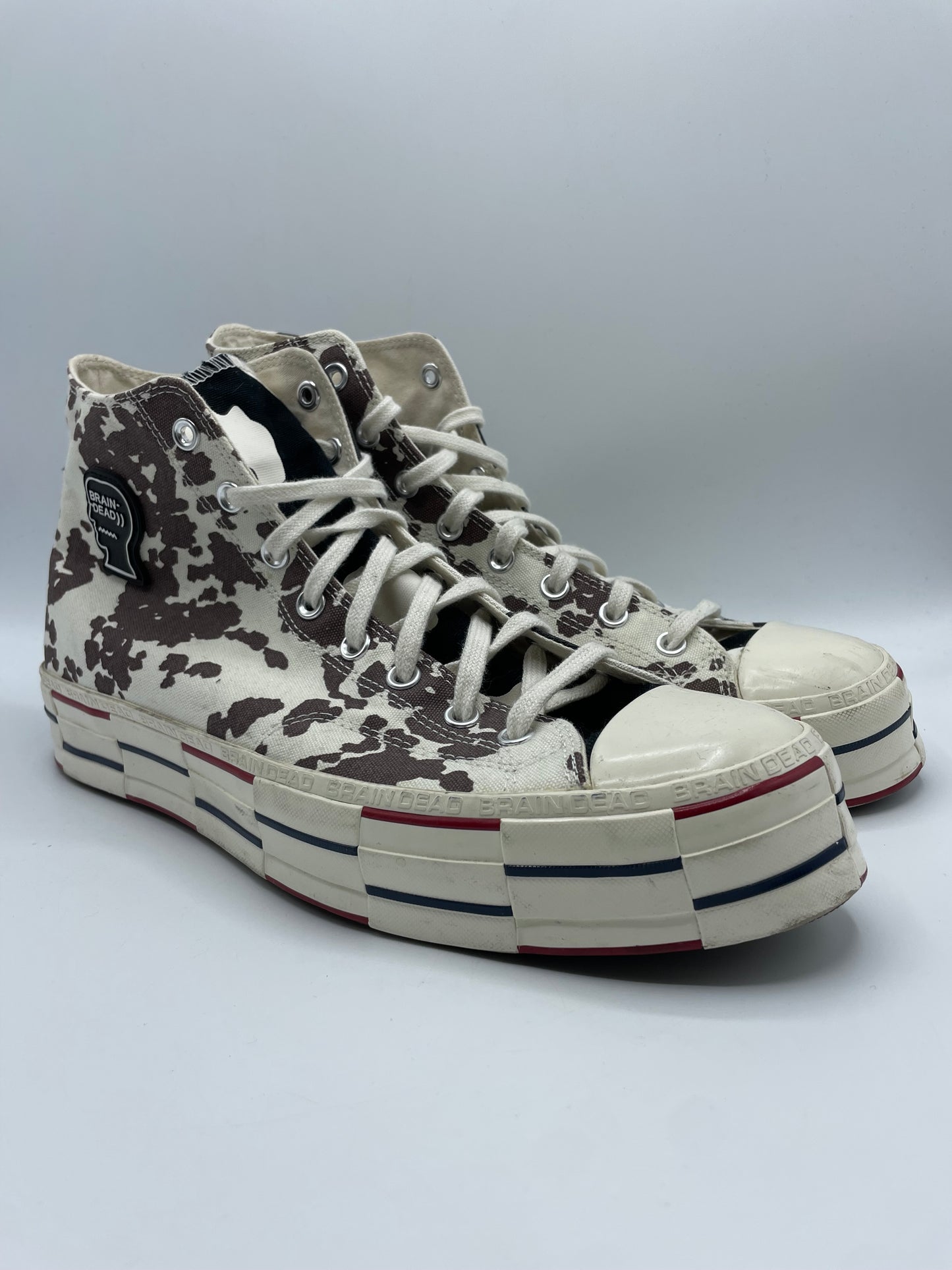 Sneakers Converse X Brain Dead imprimé vache - 48