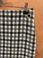 Jupe Balenciaga carreaux noir et blanc