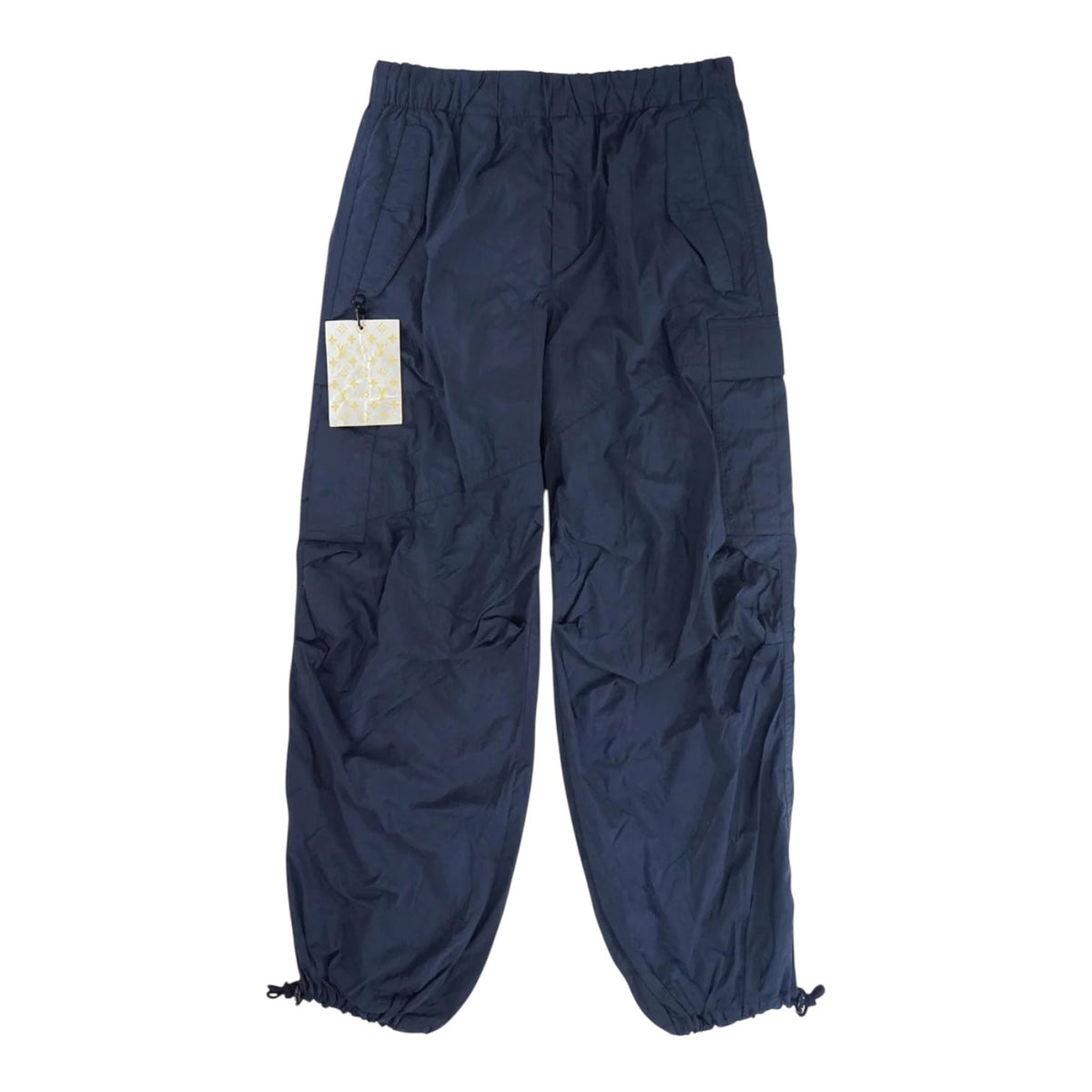 Pantalon cargo Louis Vuitton nylon bleu marine