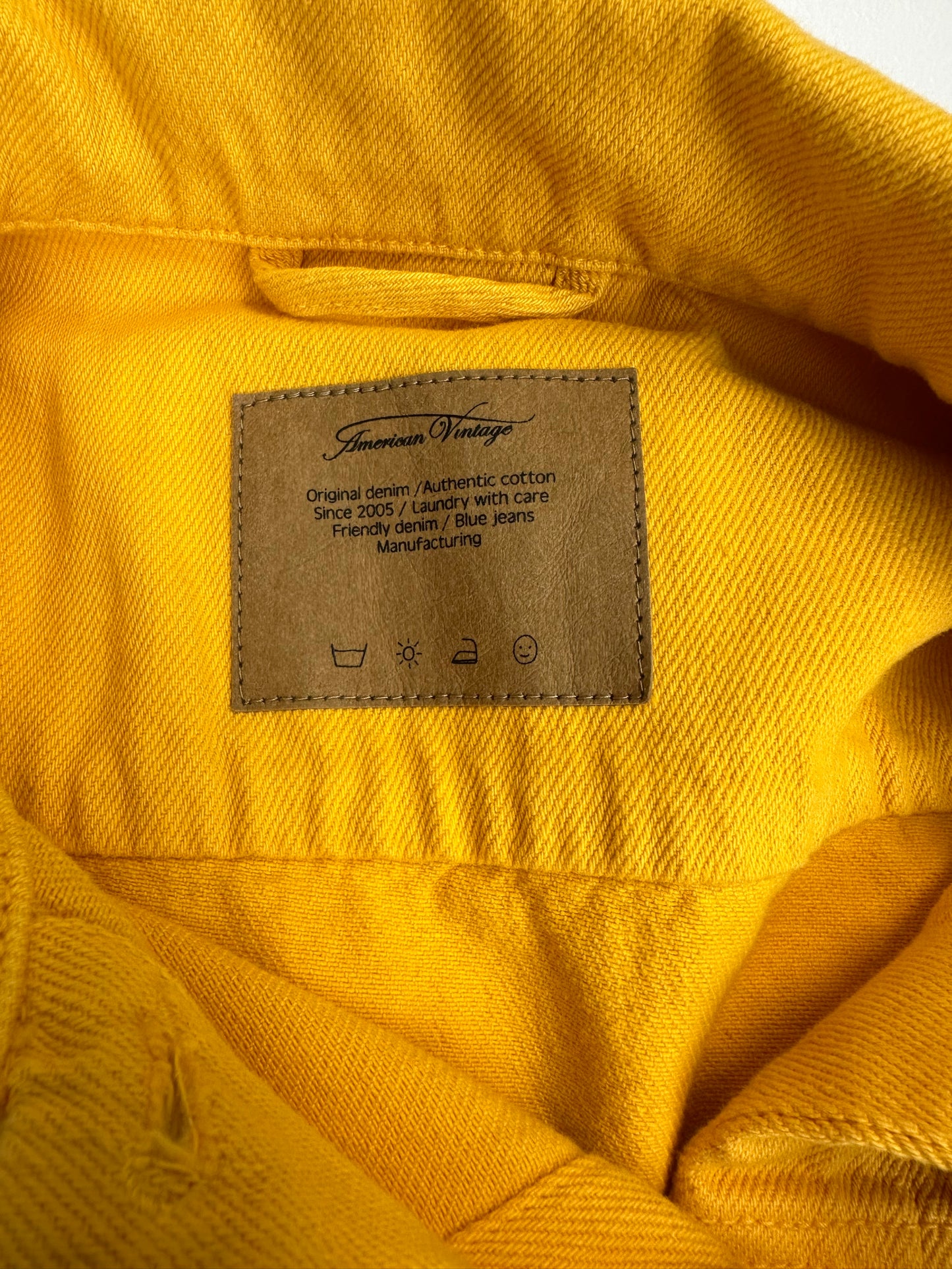 Veste en denim jaune American Vintage - M/L