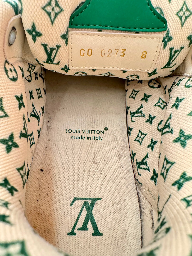 Baskets Louis Vuitton - vert - Très bon état