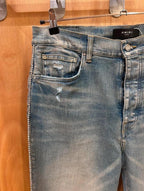 Amiri jean denim strass latéraux taille 34
