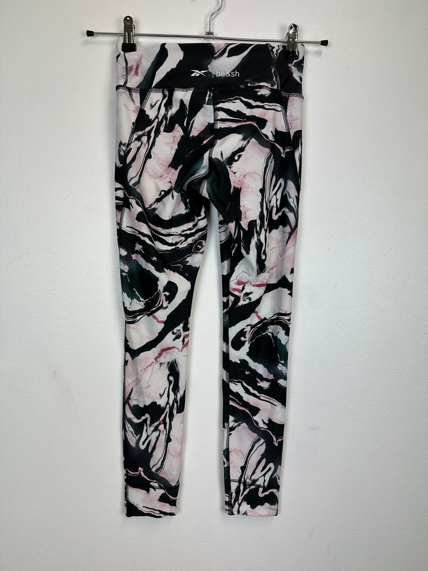 Legging blanc noir Reebok - XS