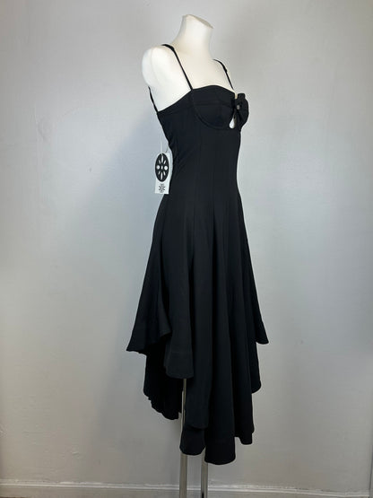 Robe midi noire rYU - S