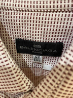 Chemise a micro-carreaux Balenciaga - L