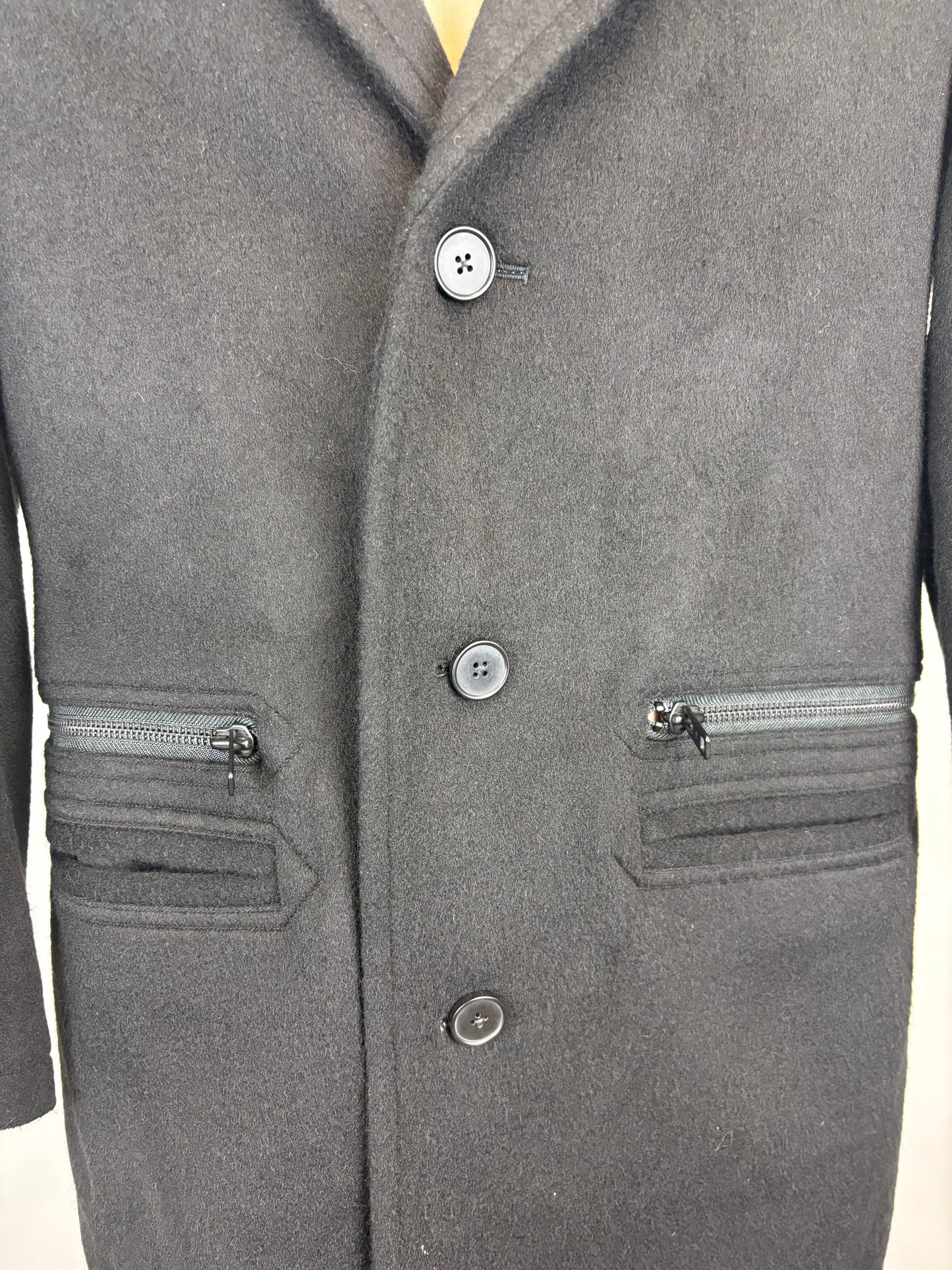 Manteau noir en laine Y-3 - S