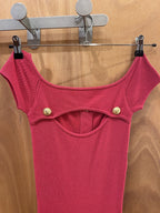 Robe midi Balmain - rose - Neuf avec étiquette