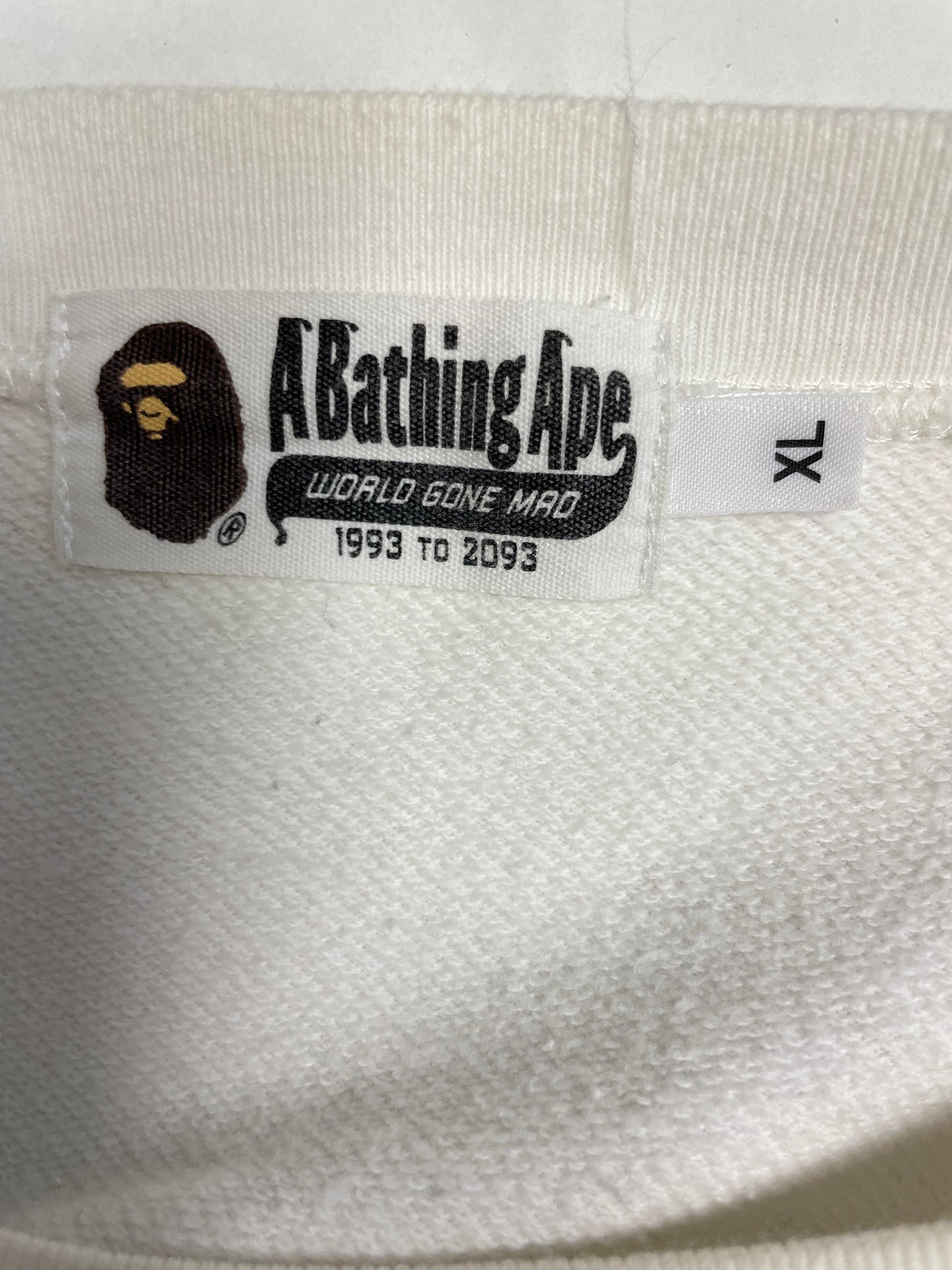 Sweat blanc Bape - XL