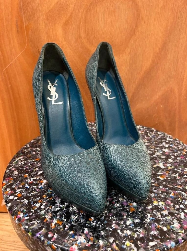 Escarpins Saint Laurent plateforme cuir T39