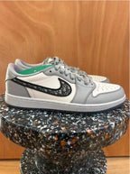 Nike x Dior Air Dior Low sneakers cuir gris et blanc édition limitée