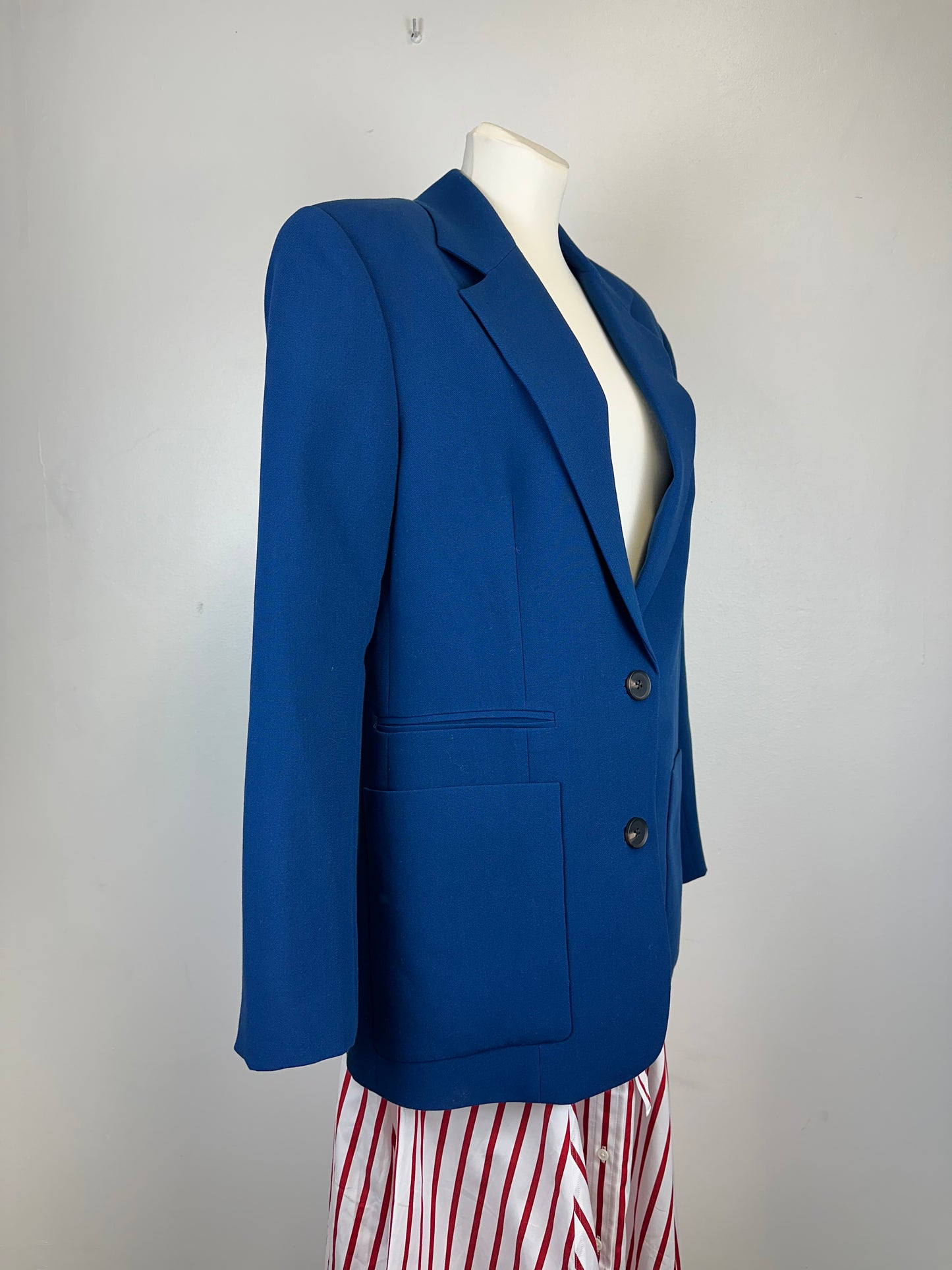 Veste blazer long bleu Shona Joy - S