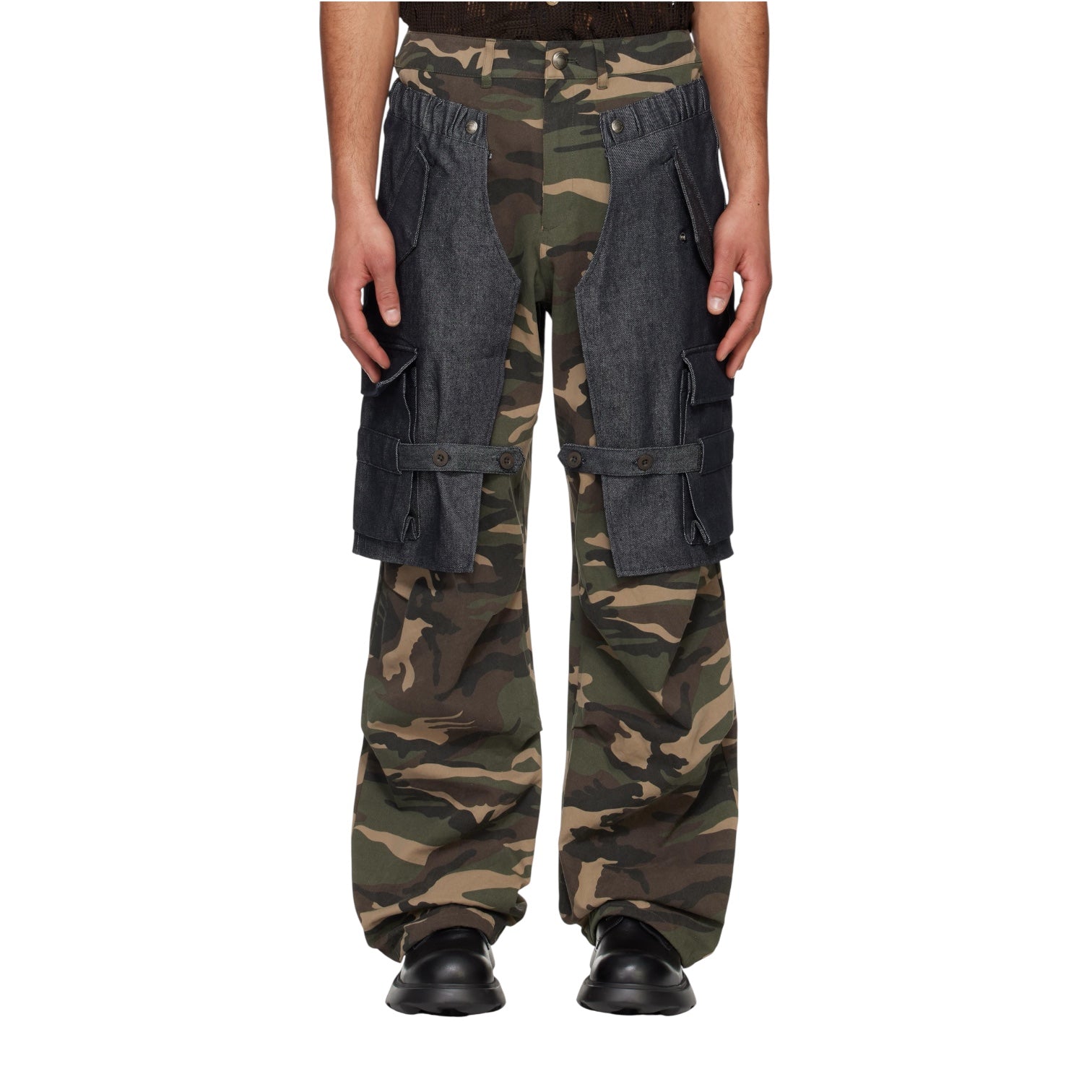 ANDERSSON BELL Pantalon cargo superposé Raptor porté