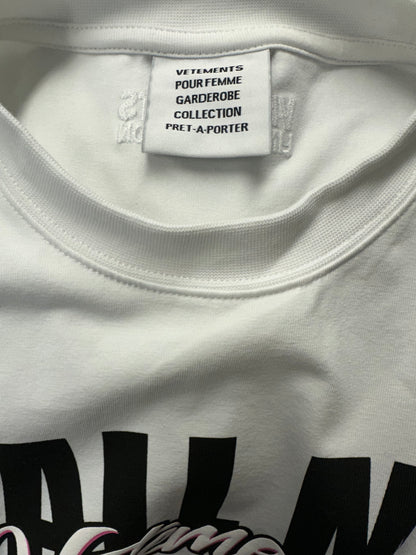 T-shirt blanc Vetements - M