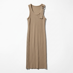 Robe longue Jil Sander+ kaki - Neuf avec étiquette