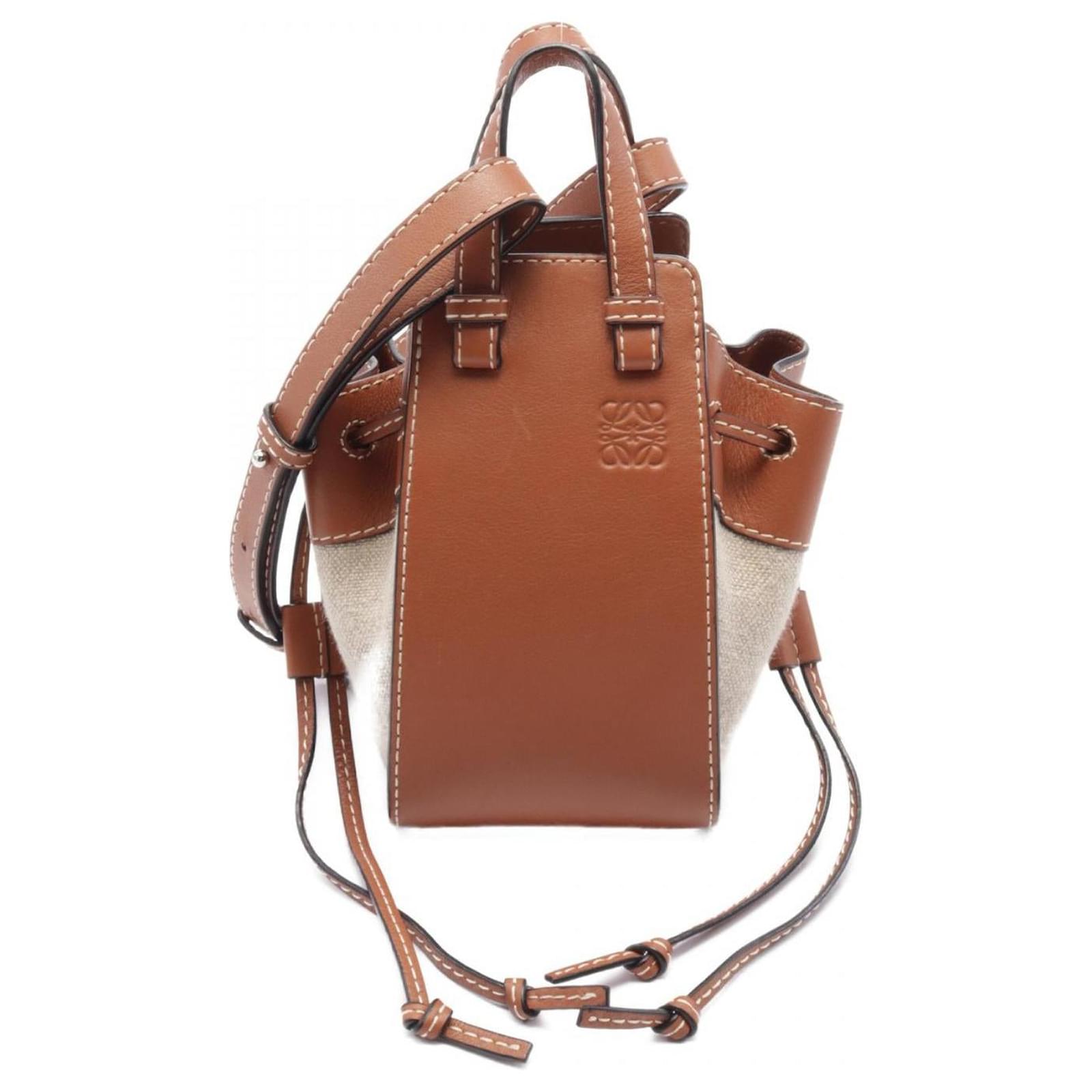 LOEWE Sac à main en cuir et jacquard - Loewe Hammock