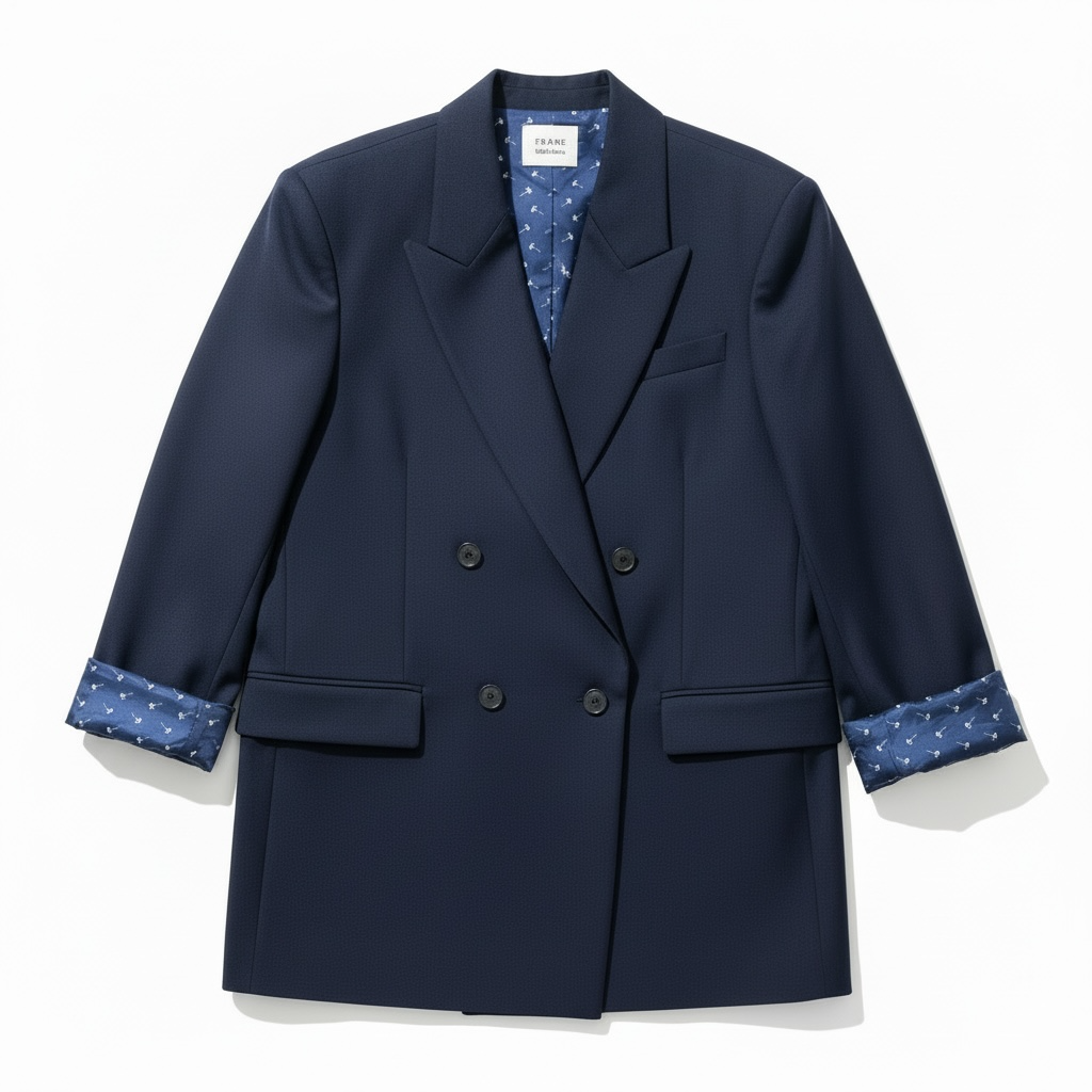 Blazer Frame x Sotheby’s bleu marine