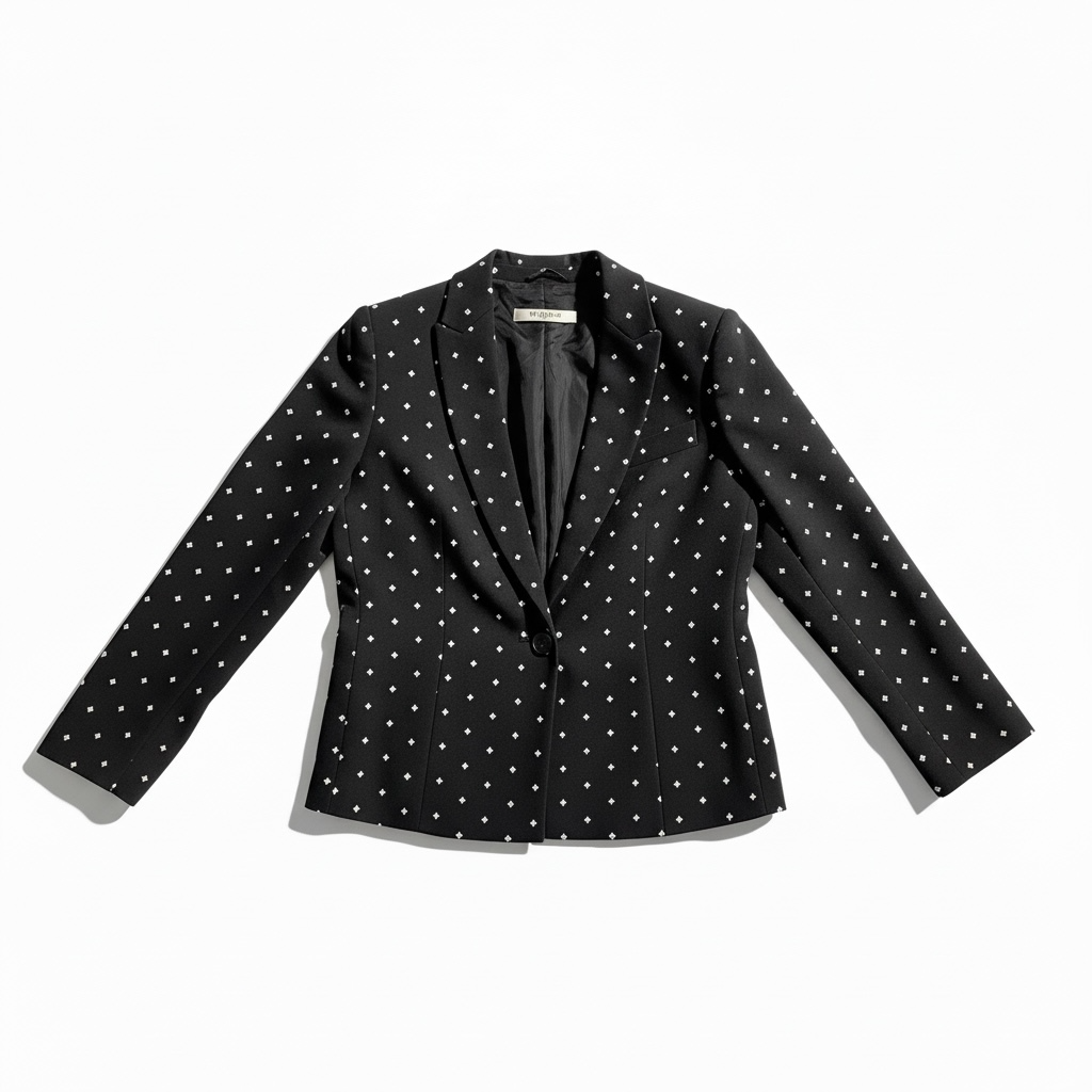 Blazer Givenchy Paris noir motif croix – veste tailleur femme