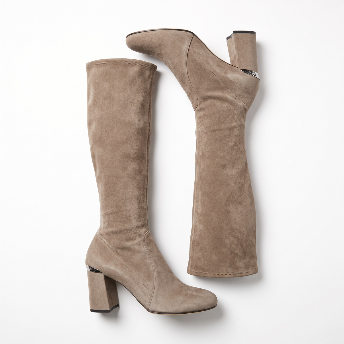Bottes hautes Prada - Taupe - Très bon état