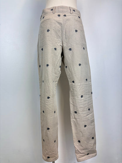 Pantalon en coton collaboration « Louis Vuitton x Chapman Brothers » par Kim Jones - M