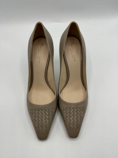 Escarpins cuir gris Bottega Veneta - 37