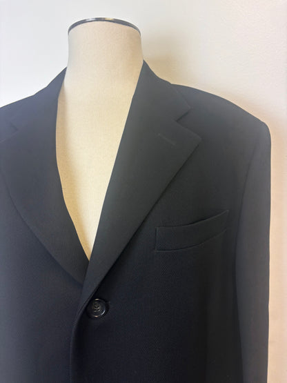 Manteau long laine noir Prada - XL