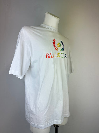 T-shirt Balenciaga logo arc-en-ciel - S